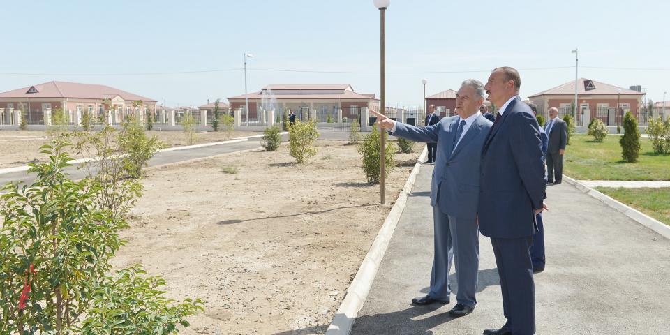 Ilham Aliyev attended the opening of a new settlement for 632 IDP families in Agdam