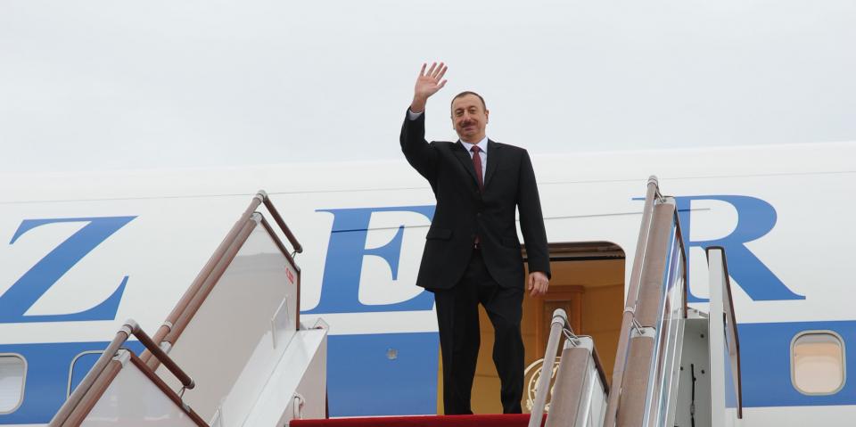Ilham Aliyev left for Turkey on a visit