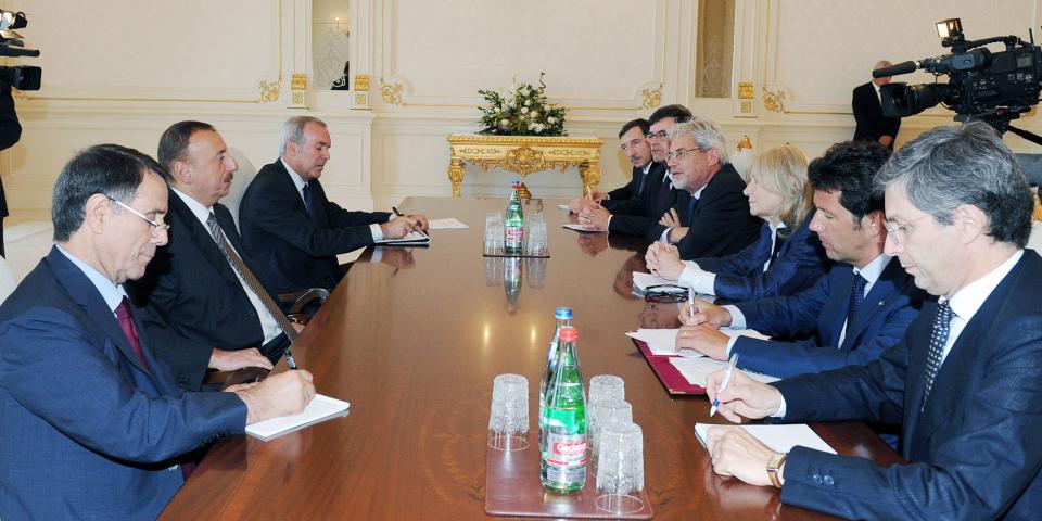 Ilham Aliyev received Deputy Foreign Minister of Italy Marta Dassu and Deputy Economic Development Minister of this country Claudio De Vincenti