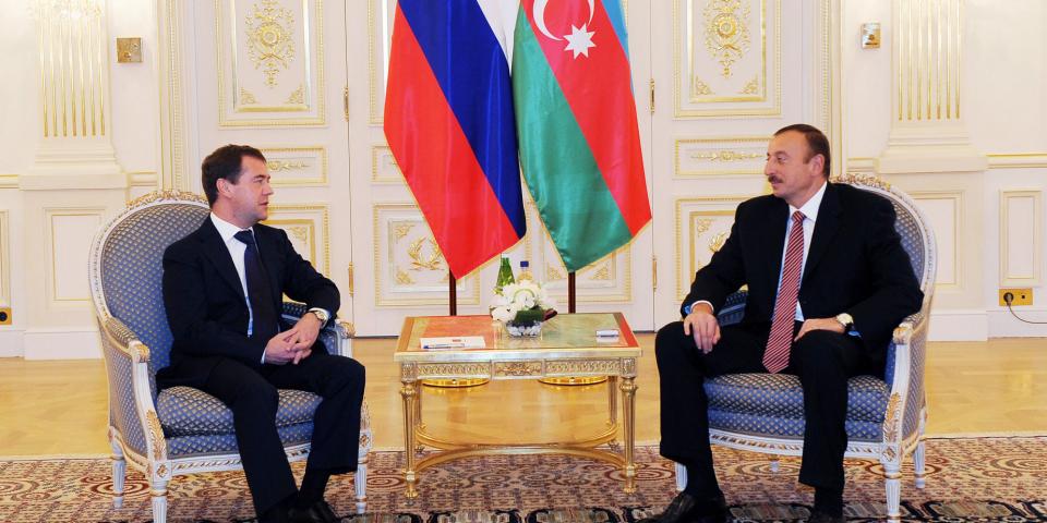 Ilham Aliyev and Russian President Dmitry Medvedev had a meeting