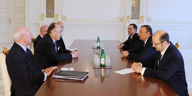 Ilham Aliyev received the former Foreign Minister of Germany, Hans-Dietrich Genscher