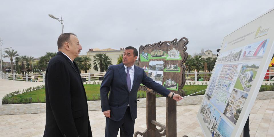 Ilham Aliyev reviewed Astara seaside park-boulevard complex