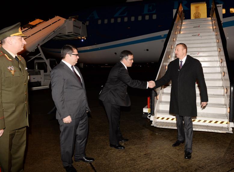 Ilham Aliyev arrived to Belgium on a working visit