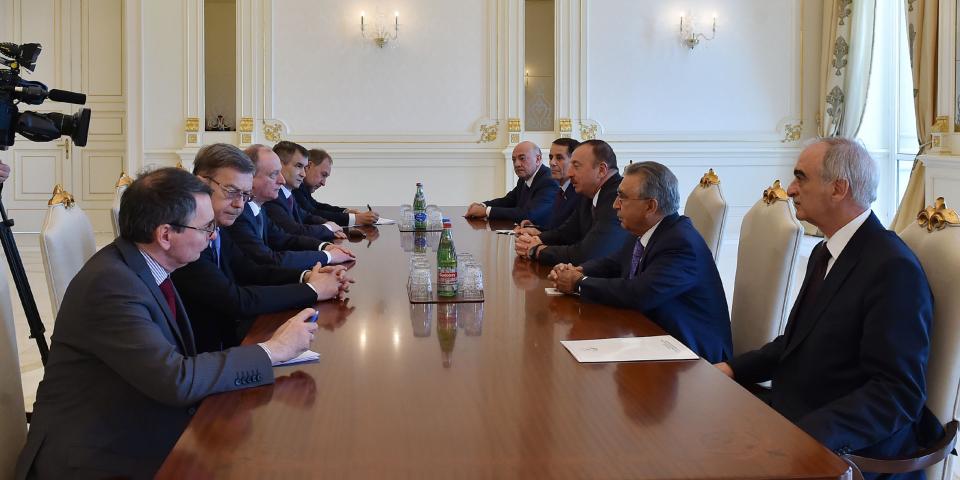 Ilham Aliyev received a delegation by the Secretary of the Security Council of the Russian Federation