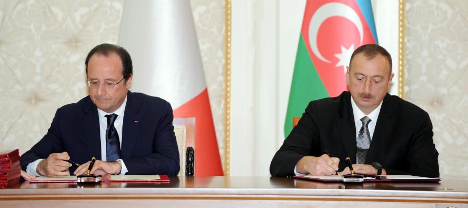 Состоялась церемония подписания азербайджано-французских документов