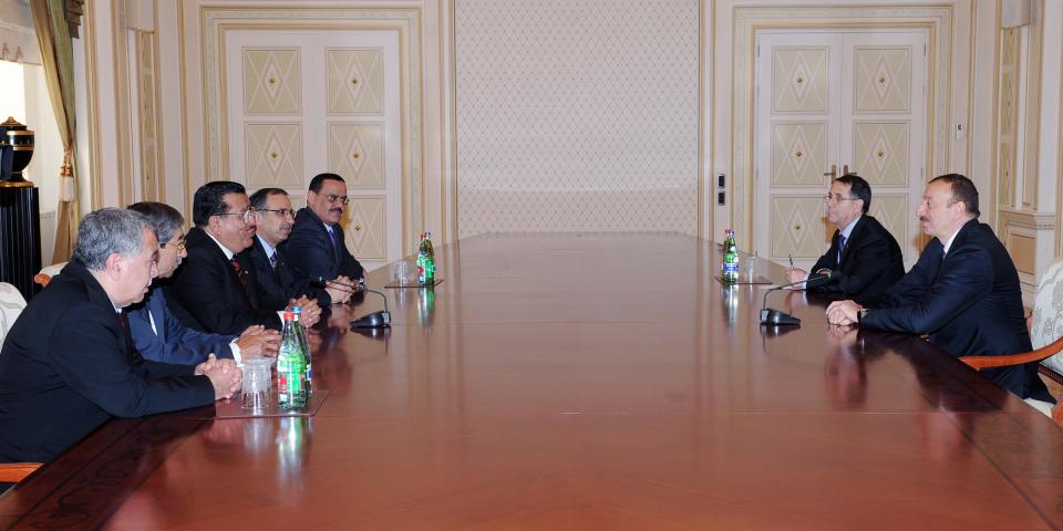 Ilham Aliyev received a delegation led by the first deputy chairman of the Senate of Jordan, Abdur-Ra'uf Rawabdeh