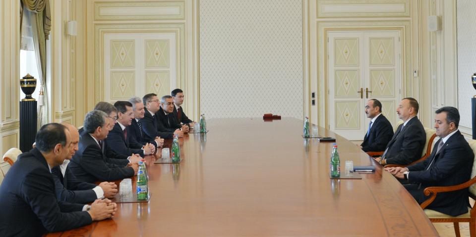 Ilham Aliyev has received a delegation headed by the Governor of Astrakhan Region of Russia