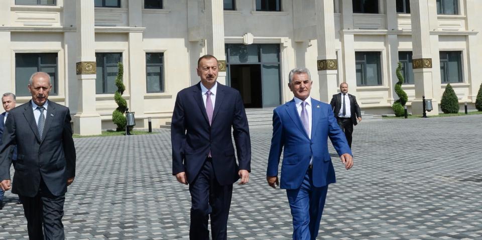 Ilham Aliyev reviewed the new office building of the Executive Authority of Bilasuvar District