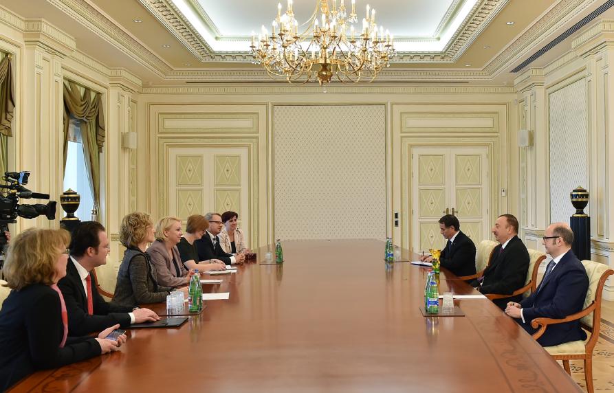 Ilham Aliyev received a delegation led by the chair of the Germany–South Caucasus Parliamentary Friendship Group at Bundestag