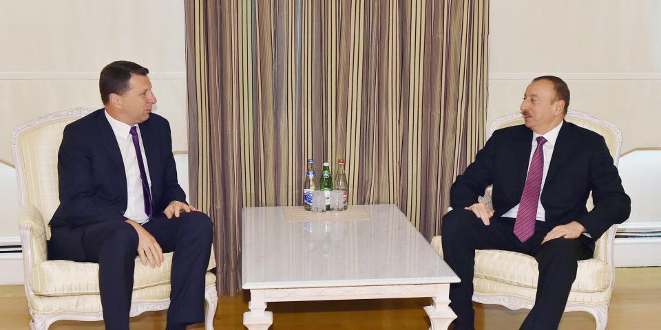 Ilham Aliyev met with President-elect of Latvia Raimonds Vejonis