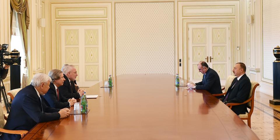 Ilham Aliyev received OSCE Minsk Group co-chairs