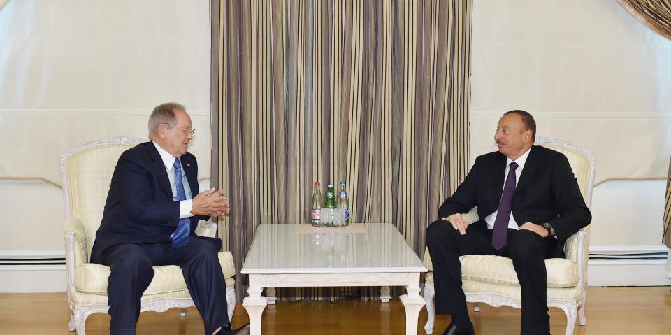 Ilham Aliyev received the President and Secretary General of the International Sport Shooting Federation