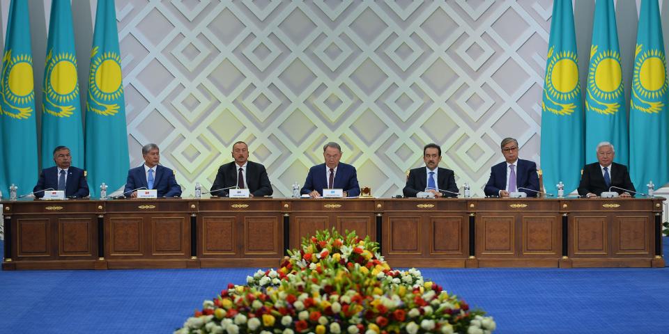 Ilham Aliyev attended a ceremony marking the 550th anniversary of Kazakh Khanate