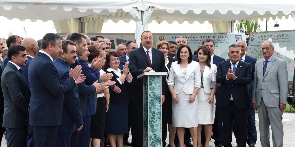 Visit of Ilham Aliyev to the regions of Kurdamir and Aghsu