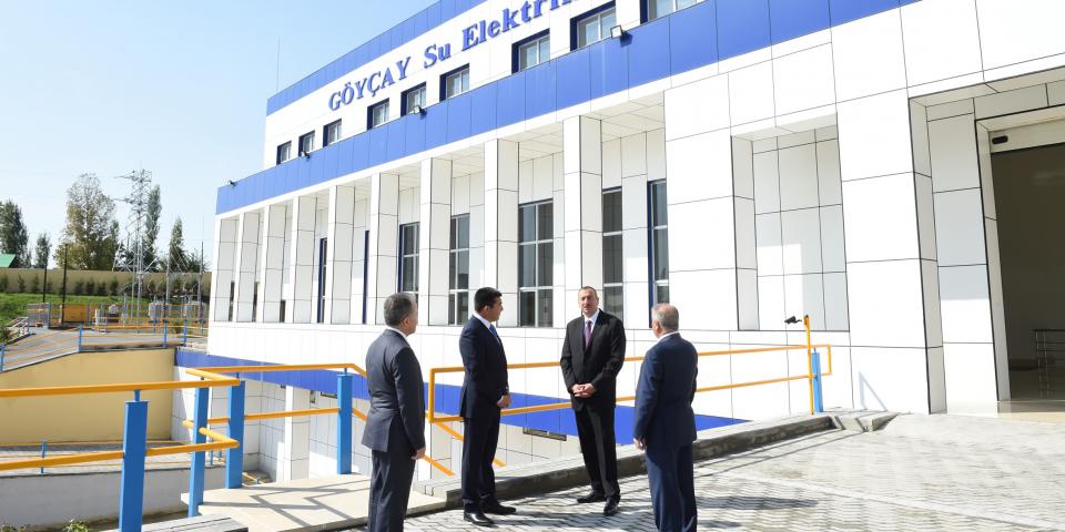 Visit of Ilham Aliyev to the regions of  Ujar and Goychay