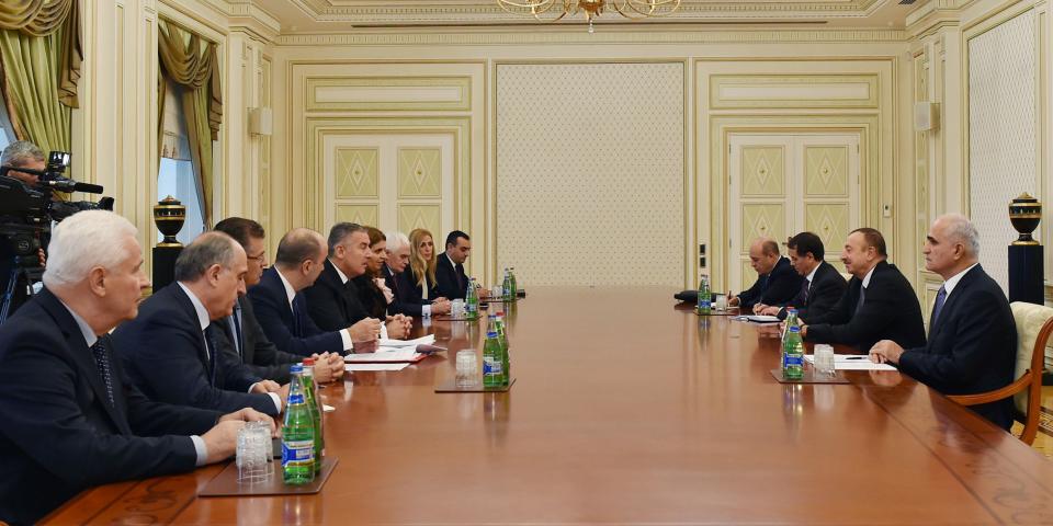 Ilham Aliyev received a delegation led by the Montenegrin Prime Minister