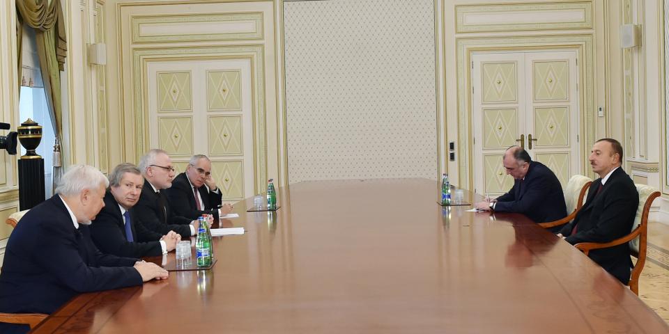 Ilham Aliyev received the co-chairs of the OSCE Minsk Group and the Special Representative of the OSCE Chairman-in-Office