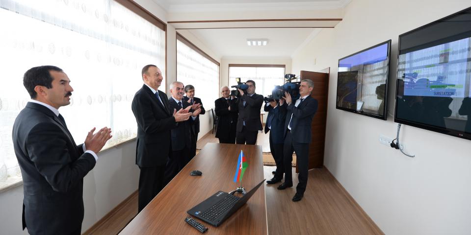 Ilham Aliyev attended the opening of Nakhchivan Solar Power Plant