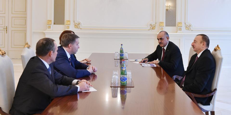 Ilham Aliyev received the Latvian Minister for Welfare