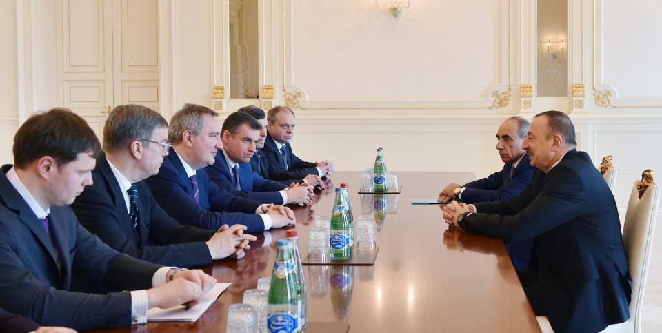 Ilham Aliyev received a delegation led by the Russian deputy Prime Minister