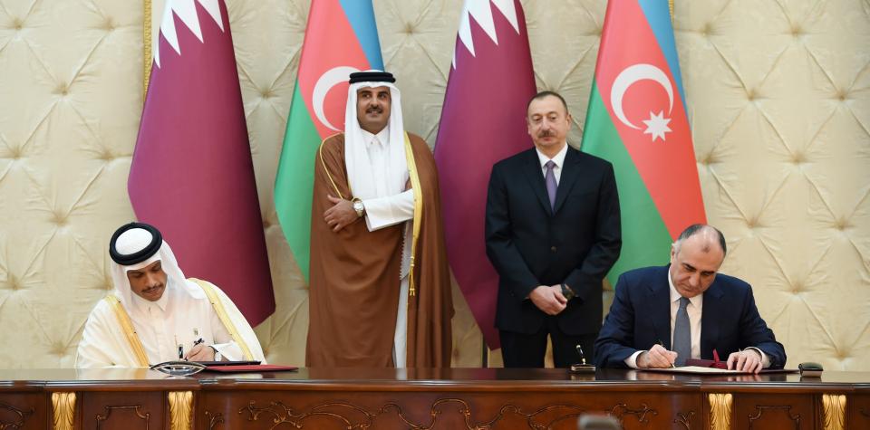 Состоялось подписание азербайджано-катарских документов