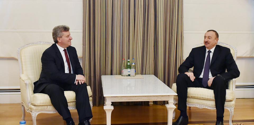 Ilham Aliyev met with Macedonian President Gjorge Ivanov