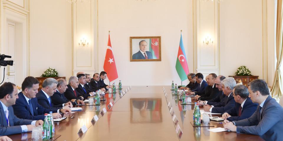 Ilham Aliyev and Turkish Prime Minister Binali Yildirim met in an expanded format