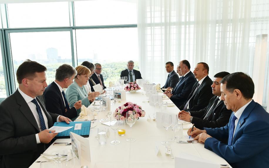 Ilham Aliyev met with German Chancellor Angela Merkel