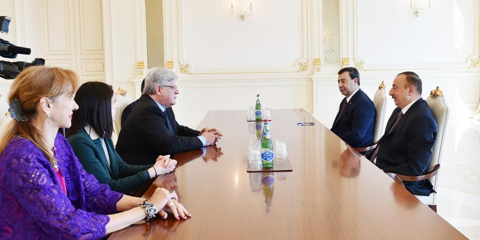 Ilham Aliyev received co-rapporteurs of PACE Monitoring Committee