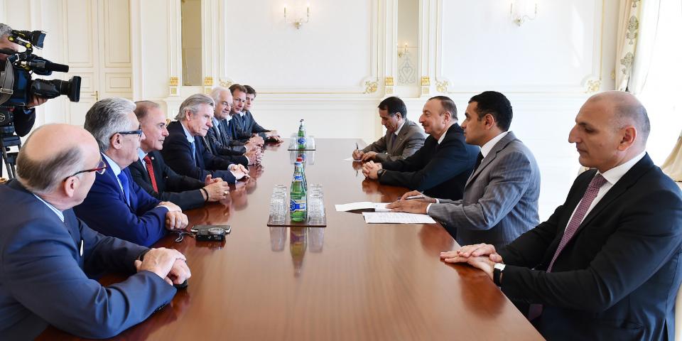 Ilham Aliyev received delegation led by President of Association of Friends of Azerbaijan