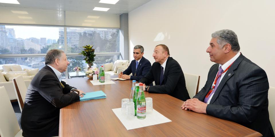 Ilham Aliyev received President of International Automobile Federation