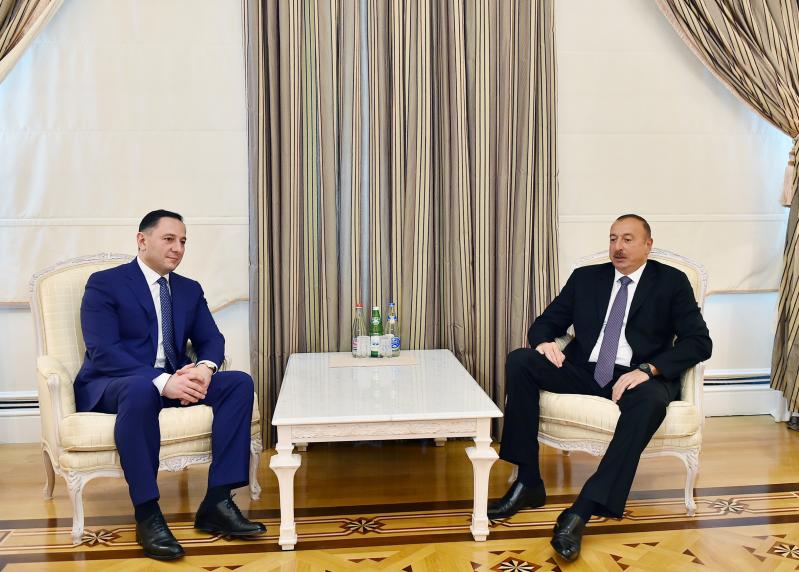 Ilham Aliyev received head of Georgian State Security Service