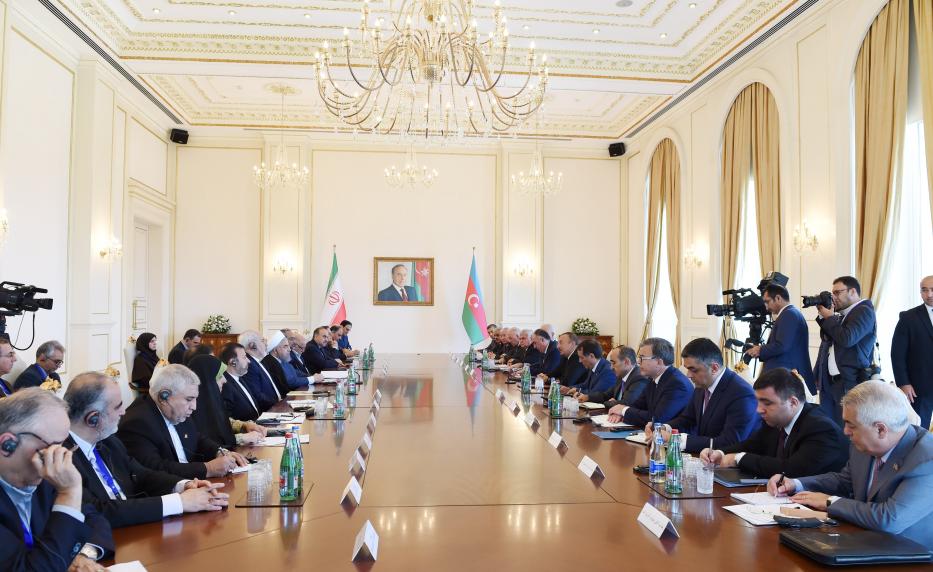 Azerbaijani and Iranian presidents met in an expanded format