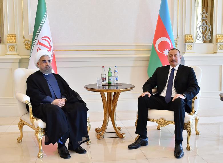 Ilham Aliyev and Iranian President Hassan Rouhani held one-on-one meeting