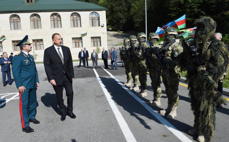 Ilham Aliyev viewed “Laza” outpost of Shaki Border Unit