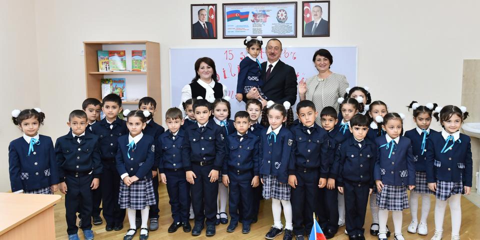 Ilham Aliyev attended opening of new building of school No. 311 in Sabunchu