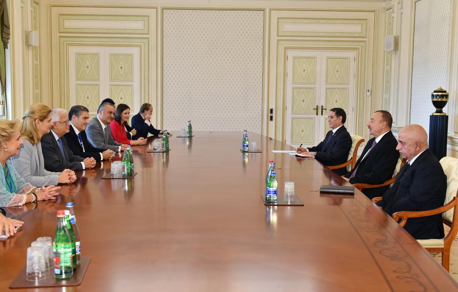 Ilham Aliyev received delegation of European People's Party