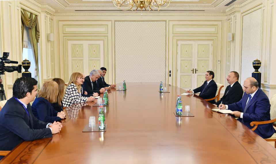 Ilham Aliyev received delegation led by second Vice President of Chamber of Deputies of Argentine National Congress