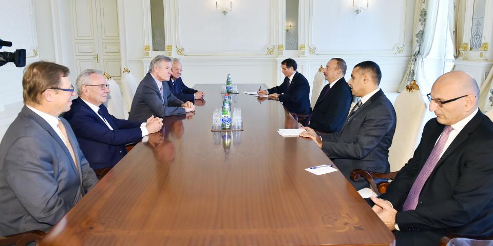 Ilham Aliyev received delegation led by President of Association of Friends of Azerbaijan in France