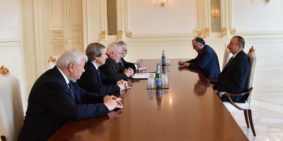 Ilham Aliyev received OSCE Minsk Group co-chairs