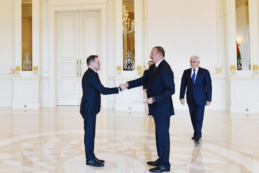 Ilham Aliyev received credentials of incoming Albanian Ambassador