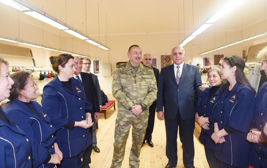 Ilham Aliyev attended opening of Fuzuli carpet factory