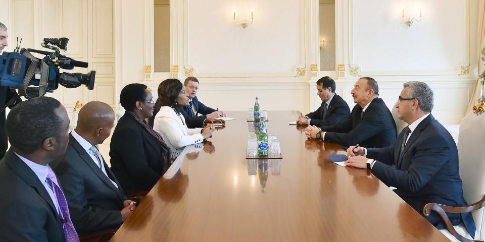 Ilham Aliyev received delegation led by South African Minister of International Relations and Cooperation