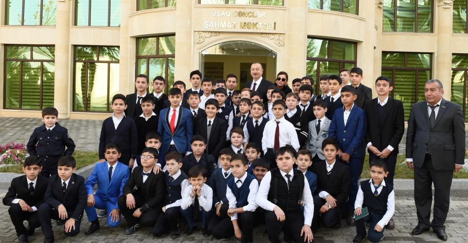 Ilham Aliyev inaugurated Chess School in Tartar