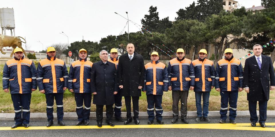 Ilham Aliyev opened section of Zigh-Amirjan-Yeni Surakhani highway