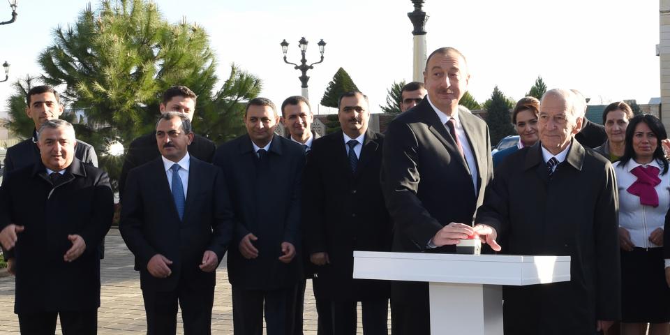 Visit of Ilham Aliyev to Zardab, Tartar and Aghdam