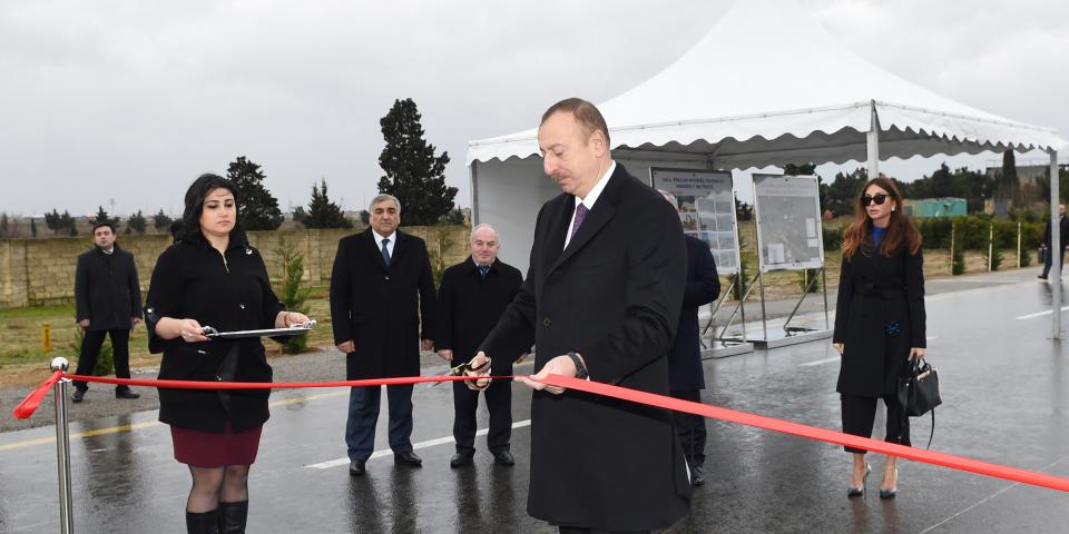 Ilham Aliyev inaugurated second section of Gala-Pirallahi highway