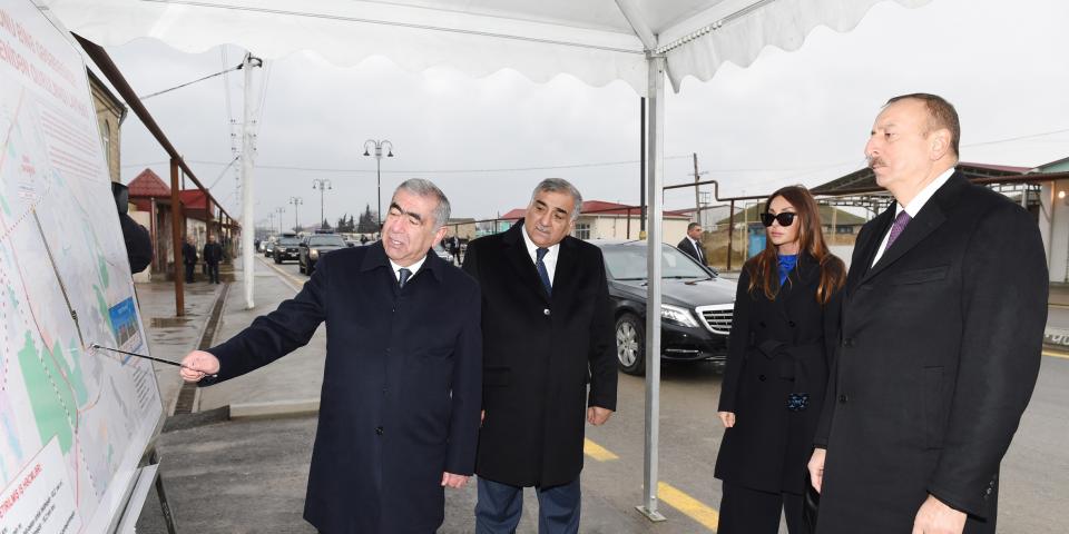 Ilham Aliyev viewed newly renovated Ali Isazade Street in Bina