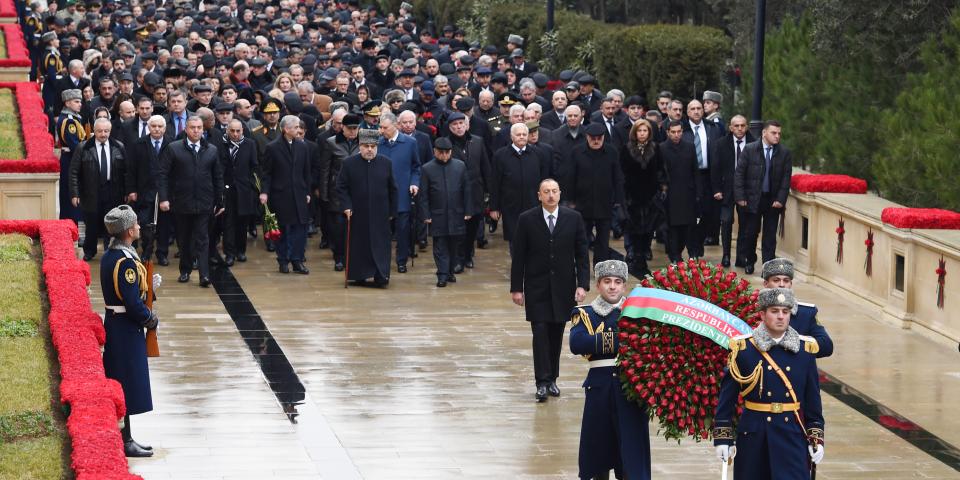 Ilham Aliyev paid tribute to 20 January martyrs