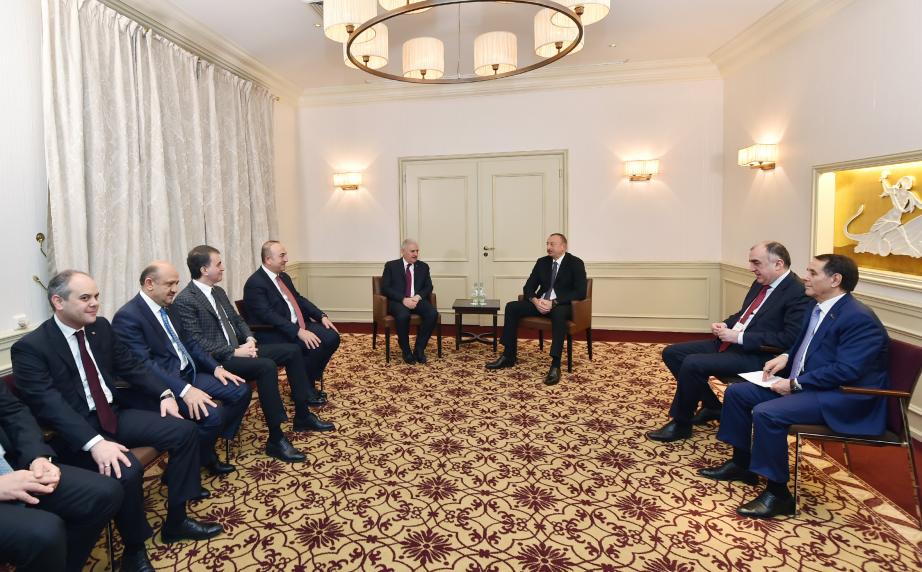 Ilham Aliyev met with Turkish Prime Minister Binali Yildirim in Munich